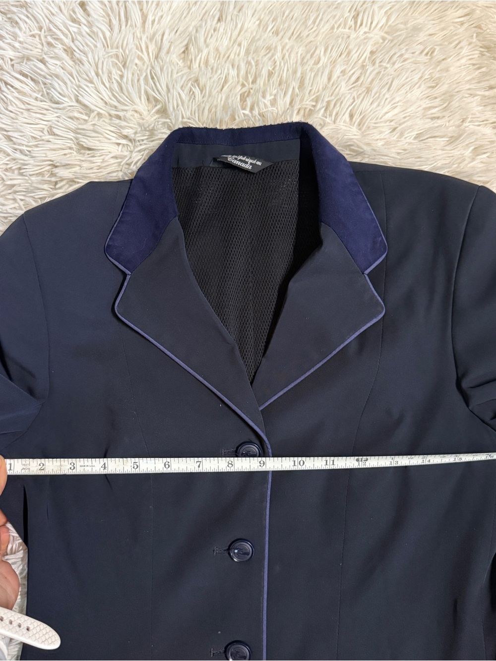 Women’s Size 10T Slim Navy Grand Prix Horseback Riding Show Coat. - Picture 5 of 9